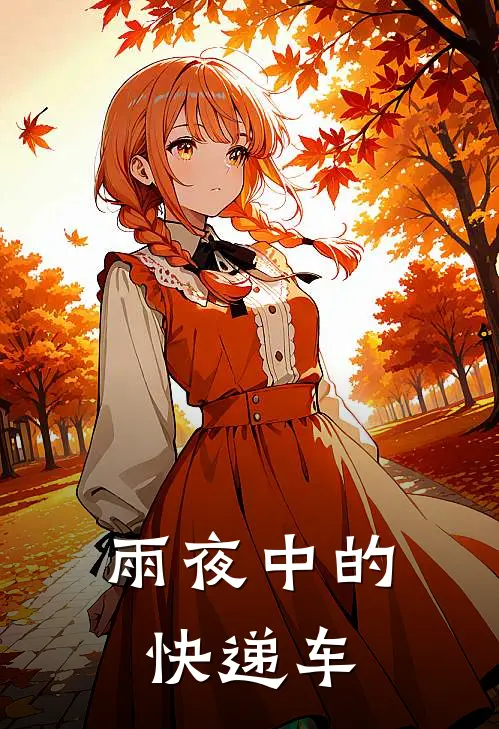 雨夜中的快递车